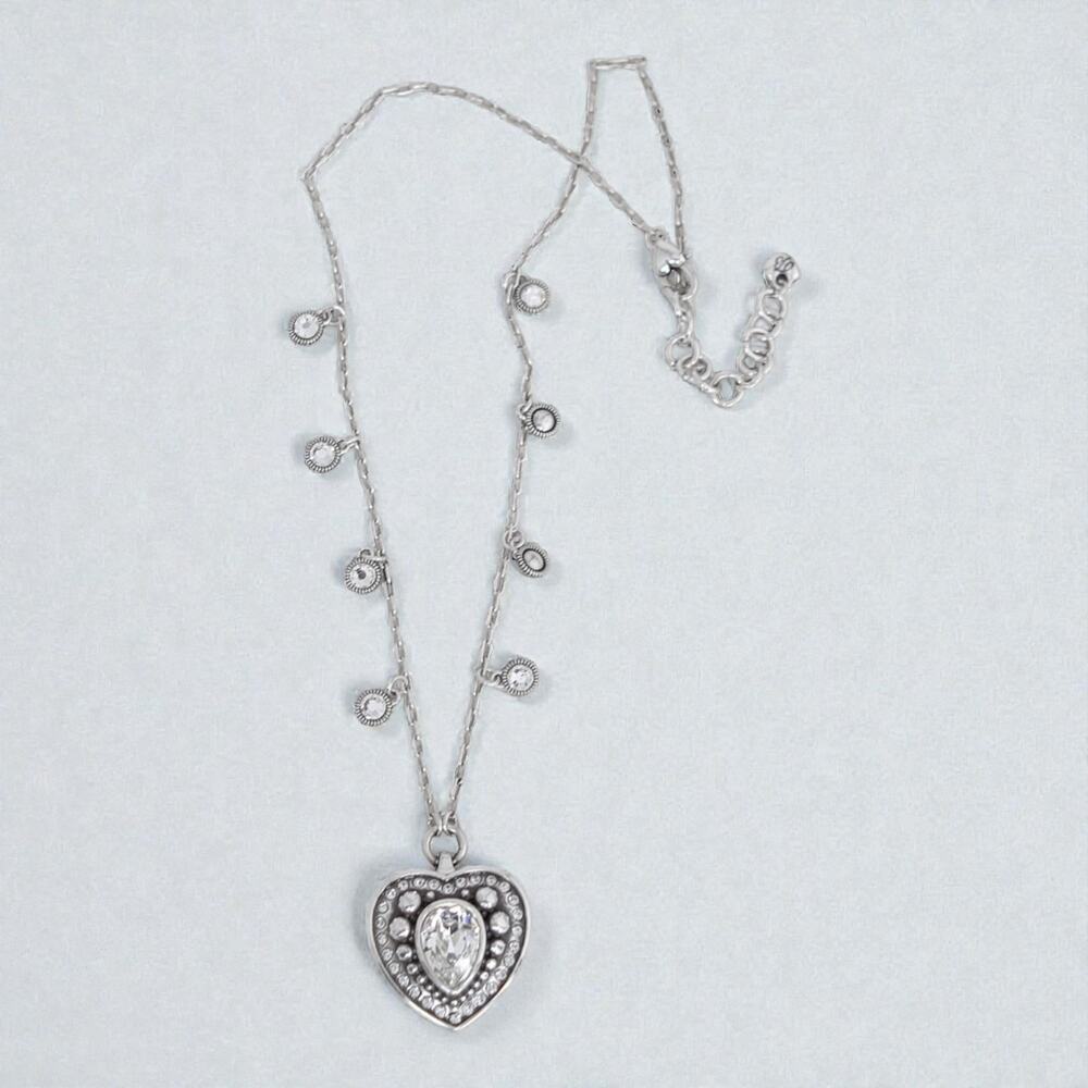 Brighton Shakespeare Retired Heart Photo Locket Pendant Necklace 18-20 Inch